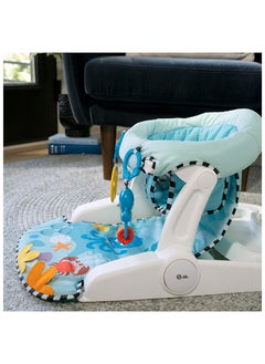 Baby Einstein مقعد أرضي 2 في 1 لدعم الجلوس على الأرض مع صينية وألعاب قابلة للإزالة  - Image 3