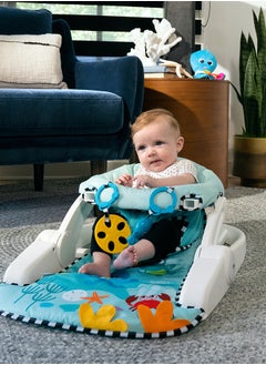 Baby Einstein مقعد أرضي 2 في 1 لدعم الجلوس على الأرض مع صينية وألعاب قابلة للإزالة  - Image 5