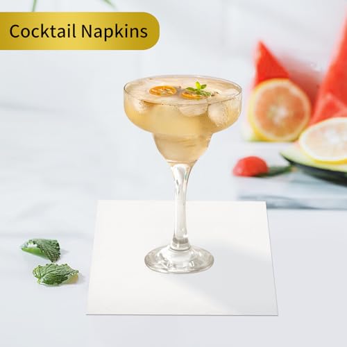 JOWLOT Cocktail Napkins - 200 Count 2-Ply White Napkins Disposable, 4.5 x 4.5 Inch Folded Paper Napkins Bulk Beverage Napkins for Dinner Wedding Bar Party and Everyday Use - Image 4