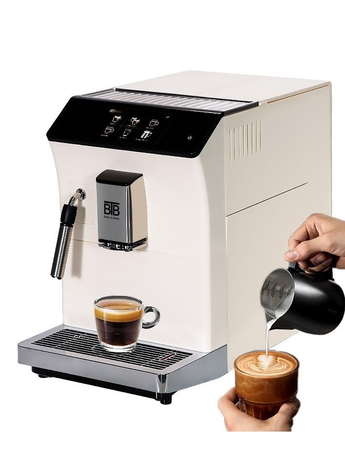 ecoffee Home Smart Fully Automatic Hot Milk Water Steam Latte Cappuccino Long Coffee Espresso Coffee Machine BTB-208  - Image 1