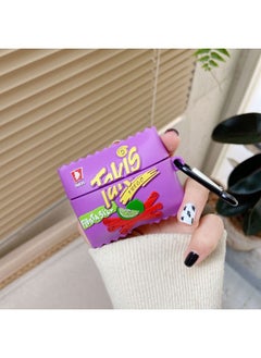 Cartoon Snack Drink Vaseline AirPods 4 Generation Apple Earphone Case Bluetooth Cover Silicone Protective Cover-Color:Purple Potato Chips (precision Hole)-Applicable Models:AirPods 4