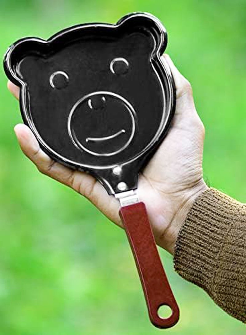 ISHWAZ Mini Frying Pan With Cute and Eye Catching Cartoon Shape Design, Ideal For Making Interesting and Creative Breakfasts and Snacks For Your Kids, Pancake Maker For Kids, Kids Breakfast Pan Fry Pan - Image 3