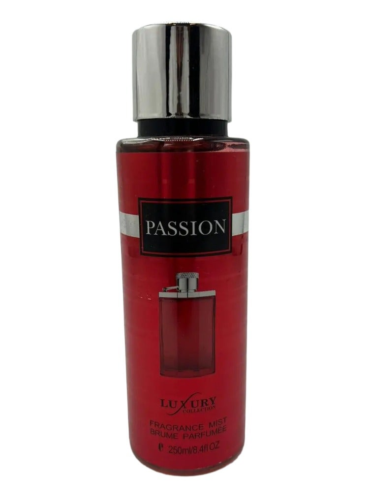 luxury PASSION Fragrance Mist Brume Perfumee - 250ml - Image 1