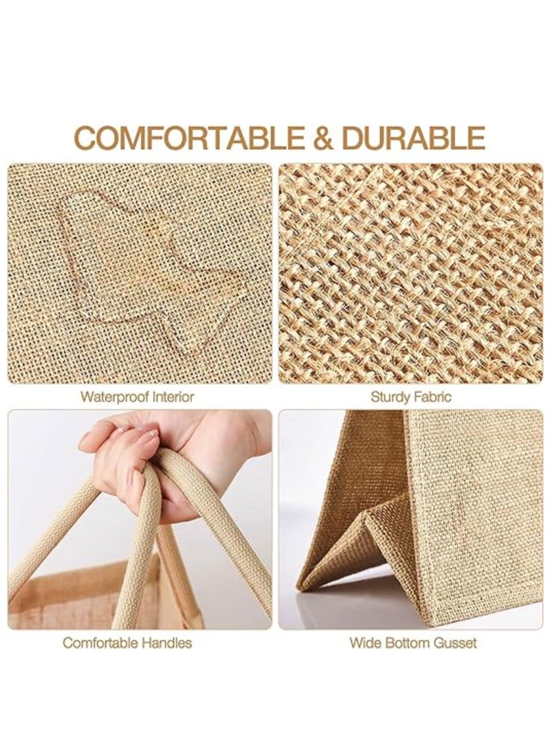 Pearl Coast Dubai Souvenir Jute Bag – EcoChic Tote Bags | Pack of 12 | Durable, Stylish & Reusable - Image 4