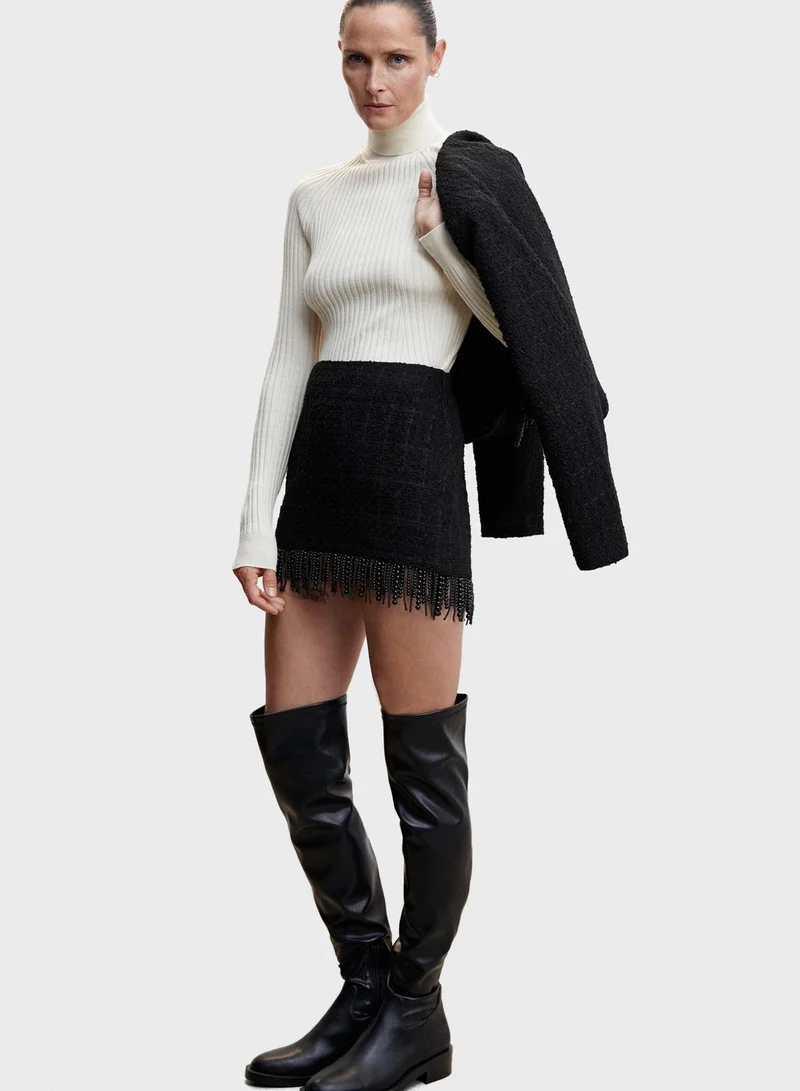 MANGO High Waist Skirt