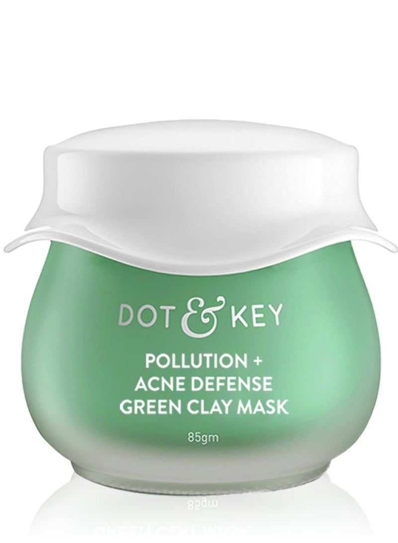 Dot & Key Skin Care Pollution + Acne Defense Green Clay Mask  85g - Image 1