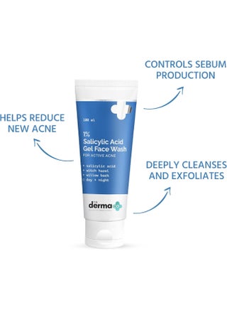 1% Salicylic Acid Gel Face Wash With Salicylic Acid And Witch Hazel For Active Acne - 100 ml - view 5