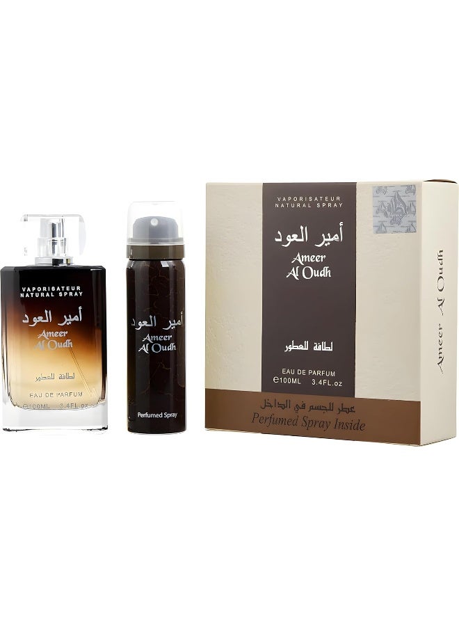 Lattafa Ameer Al Oudh Eau De Parfum Set - Image 3