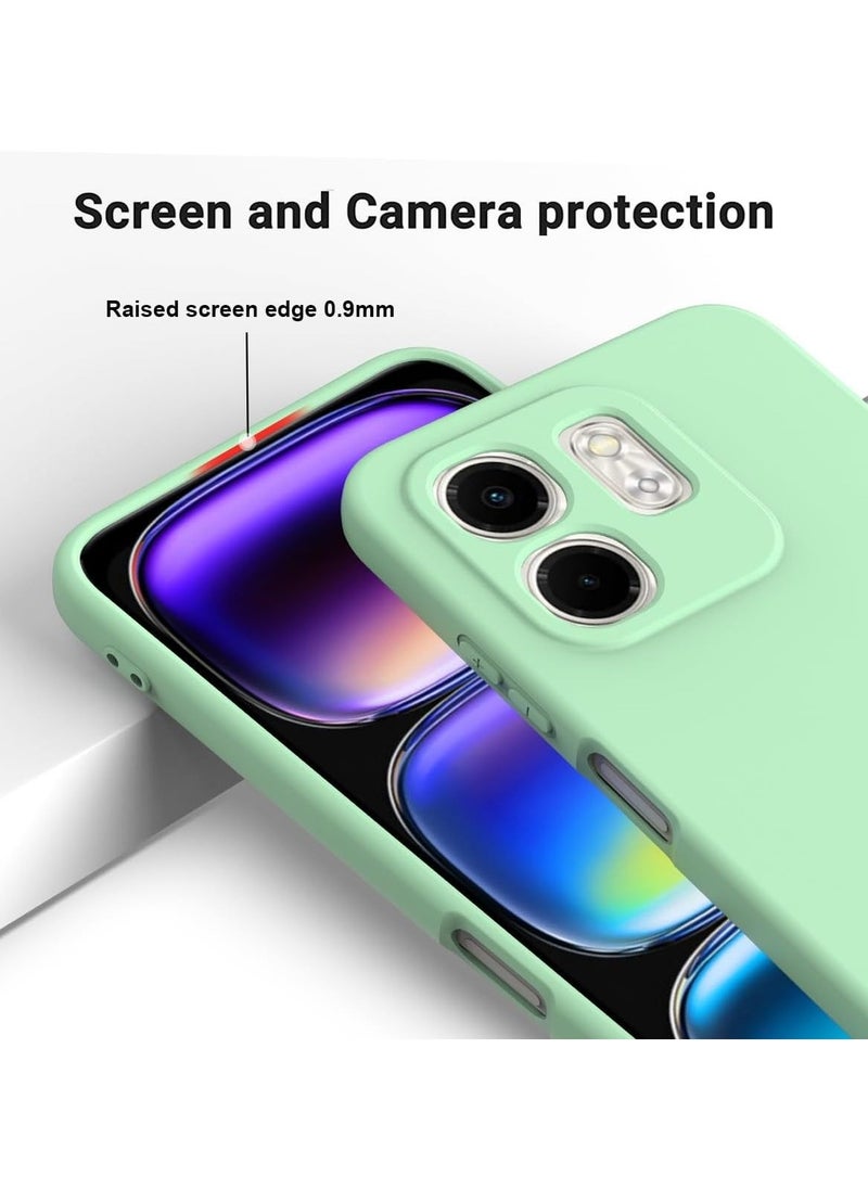 حالة متوافقة مع هاتف Infinix Smart 9، بلاستيك سيليكون ناعم بمادة TPU مع طبقة من القماش الميكروفيبر، غطاء مضاد لأثر الأصابع ومضاد للصدمات مع حبل التروس.