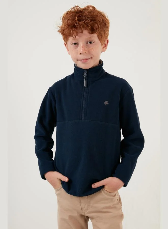 Lela Lela Soft Texture Zippered Stand Collar Raised Winter Fleece Unisex Child POLAR 5905002