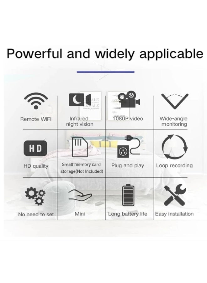 Generic 1080P Mini Wireless Wifi Spy Camera Portable HD Security Camera with Night Vision Motion Detection Cloud Storage Remote Viewing for Security  - Image 4