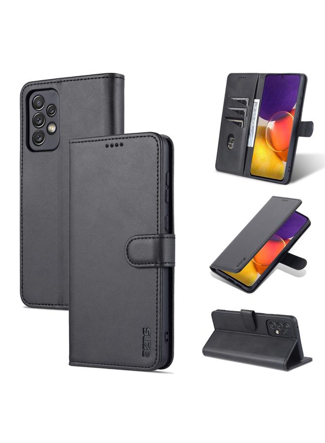 The Bros Case For Samsung Galaxy A73 5G Skin Feel Calf Texture Horizontal Flip Leather Phone Case