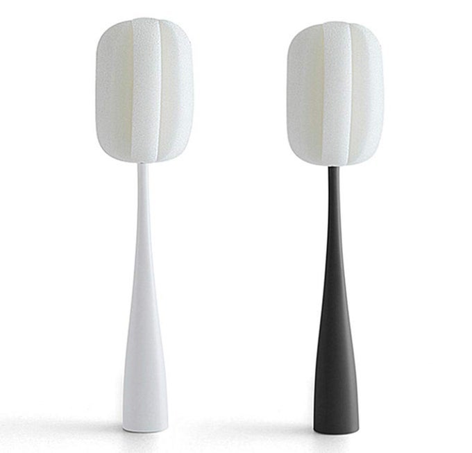 Long Handle Cup Bottle Cleaning Brush Sponge Pot Cleaner Scourer Washer2Pcs