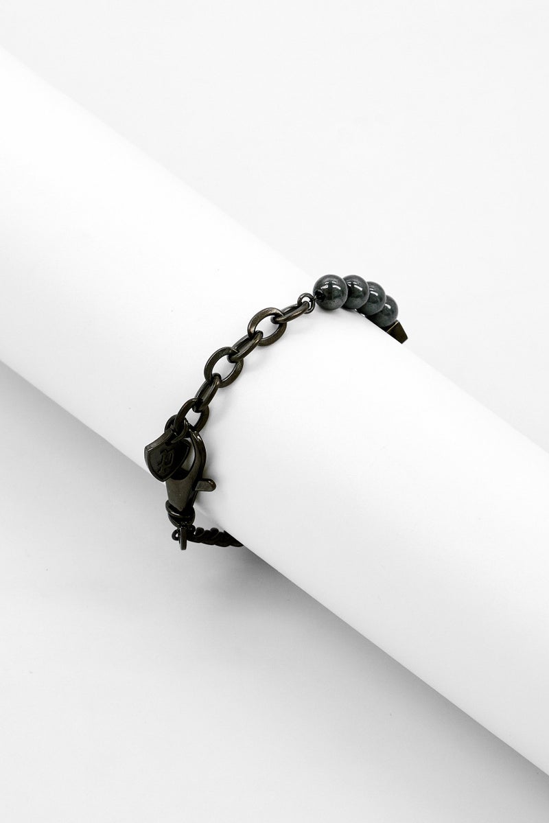 POLICE Men Stainless Steel Lobster Clasp Bracelet, Grey - Image 2