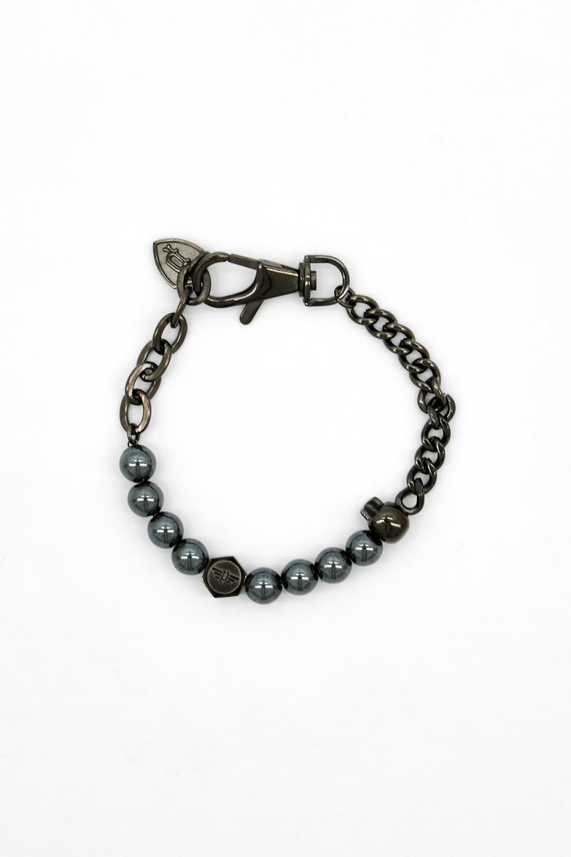 POLICE Men Stainless Steel Lobster Clasp Bracelet, Grey - Image 4