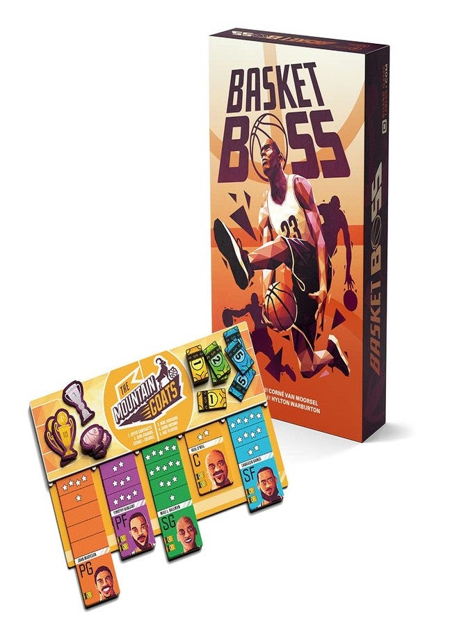 BOARD GAME TABLES.COM باسكت بوس - لعبة استراتيجية - لعبة لوحية للمزادات - لعبة لوحية رياضية - من 2 إلى 5 لاعبين - مدة اللعب 40 دقيقة - Image 1