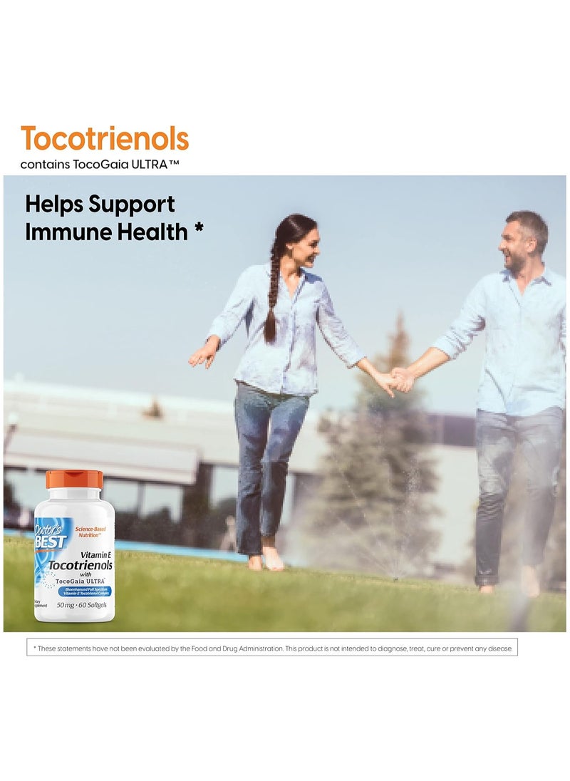 Doctor's BEST Tocotrienols Contains Evnol Suprabio Full Spectrum Vitamin E Complex 60 Count  - Image 4