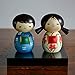 noren Usaburo Modern Japanese Kokeshi Doll NAKAYOSHI Made in Japan Collectible Figurines Traditional Crafts boy Girl in Kimono - Image 3