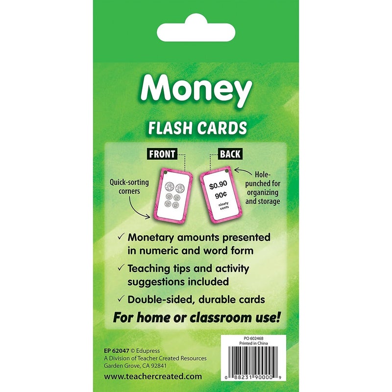 Teacher Created Resources Money Flash Cards (EP62047) 3-1/8" x 5-1/8" - Image 4