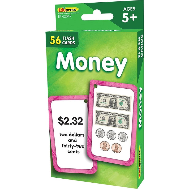 Teacher Created Resources Money Flash Cards (EP62047) 3-1/8" x 5-1/8" - Image 1