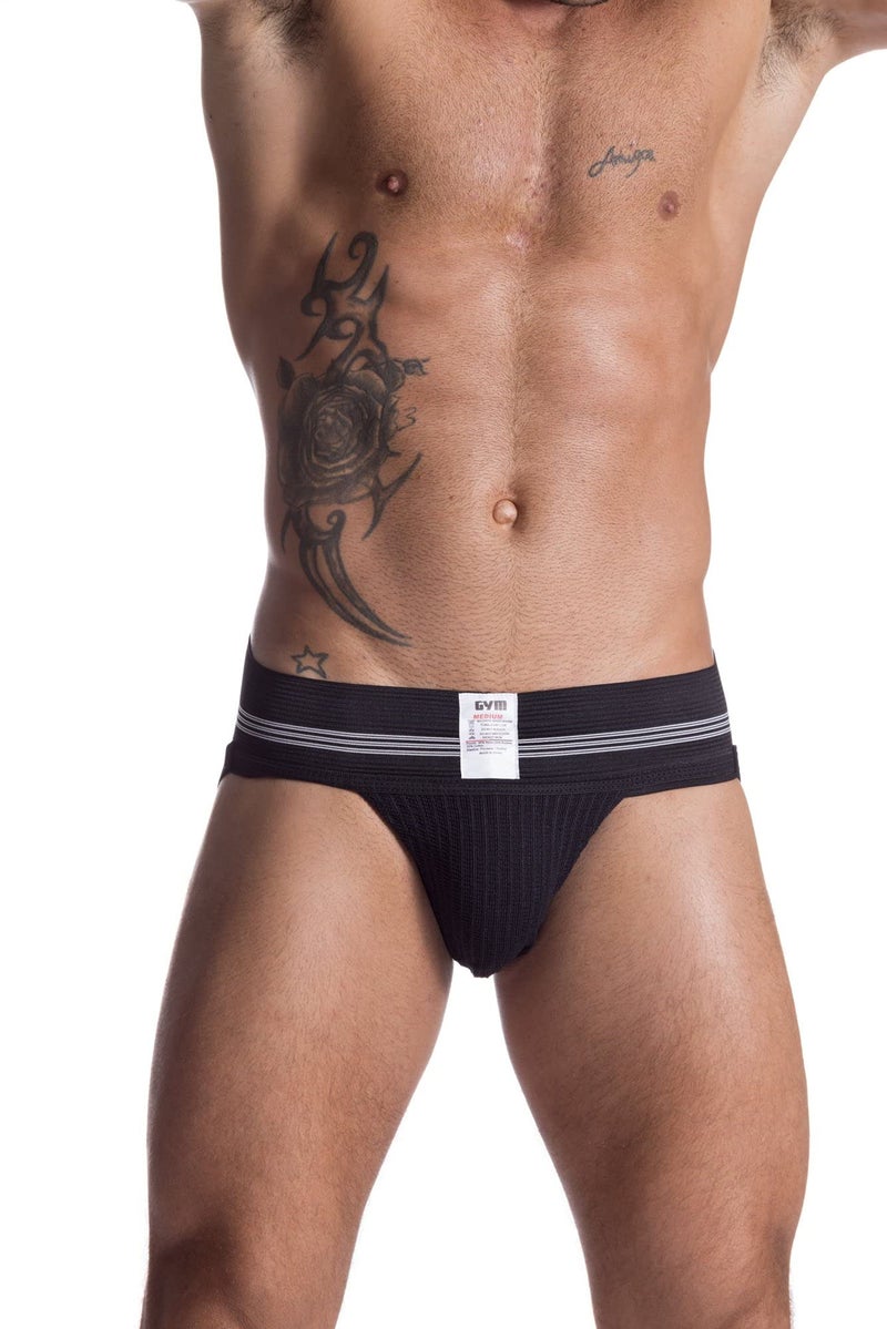 GYM Mens Old School Jockstrap (Medium, Black, 1-Pack) - Image 5