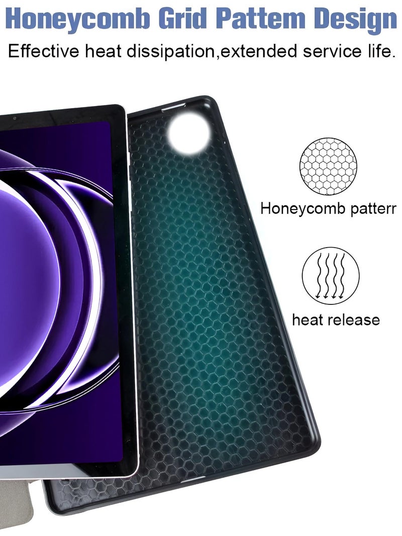 ProElite Cover for Realme Pad 2 Lite 10.95 inch Cover Case, Deer Flip case Cover for Realme Pad 2 Lite 10.95 inch Tablet, Wine Red - Image 3