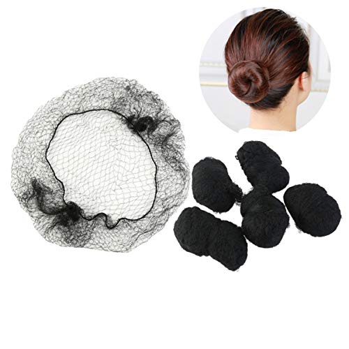Tinksky 100pcs Hair Nets Invisible Elastic Edge Mesh Dress-up Accessories (Black) - Image 3
