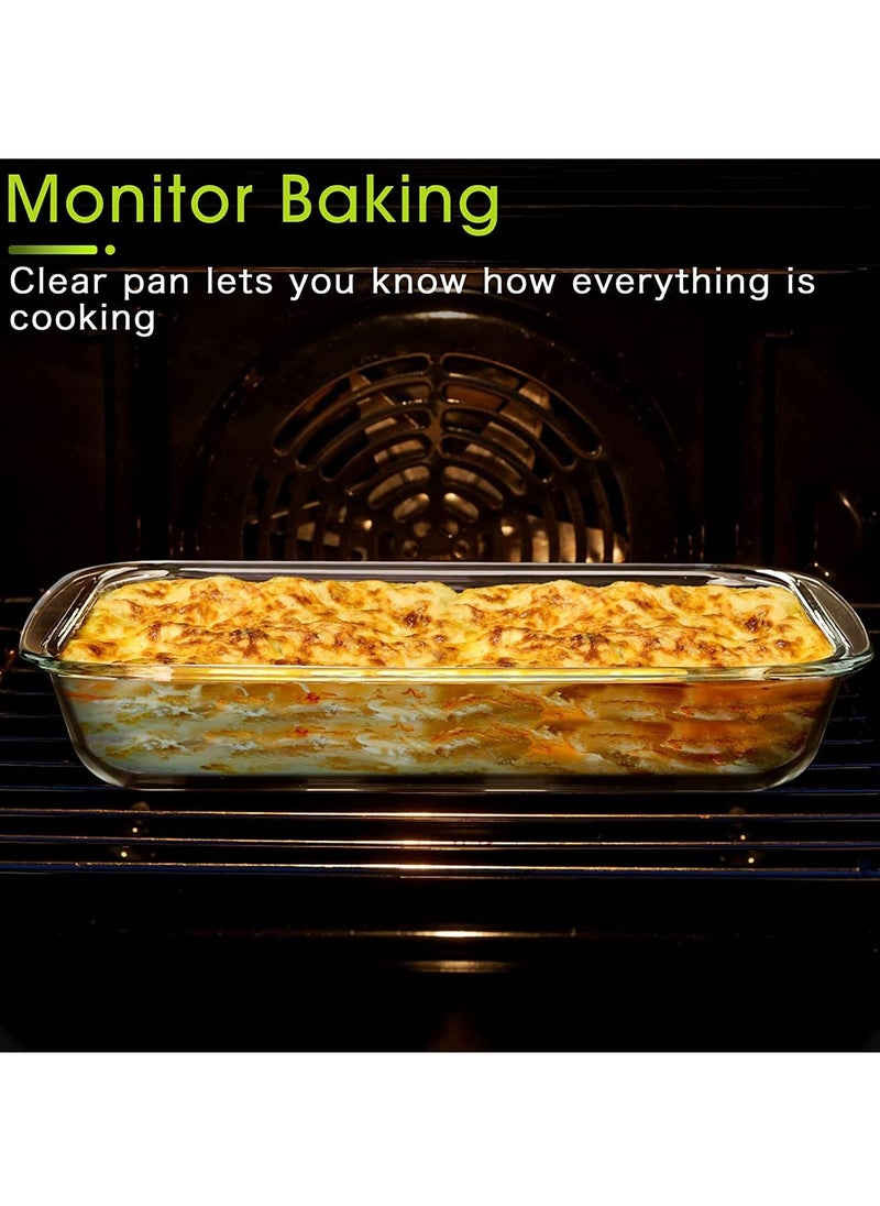 3Diamonds Glass Baking Dish 1.6L (Medium Size) for Cooking, Baking and Roasting, Square Casserole Dish, Baking Tray is 100% Borosilicate Glass, BPA Free, Microwave and Dishwasher Safe Loaf Tray, Oven Tray  - Image 3