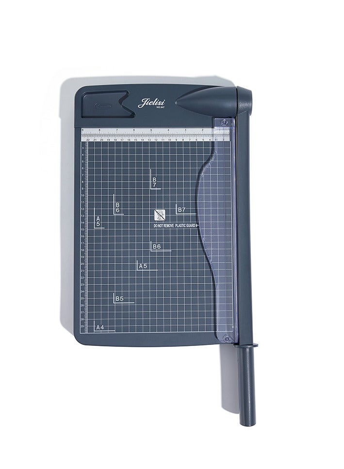 JIELISI Mini Paper Trimmer Guillotine Cutter A4 Cut Length Desktop Paper Cutting Machine with Security Cutter Head for Craft Paper Photos Cards Scrapbooking Office Home Supplies - Image 4