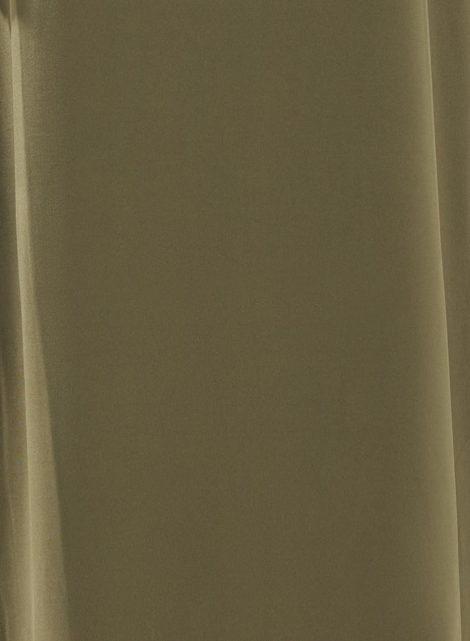 trendyol Khaki Knitting Diver/Scuba Sleeveless Lining Underwear Dress TCTSS24EB00230 - Image 3