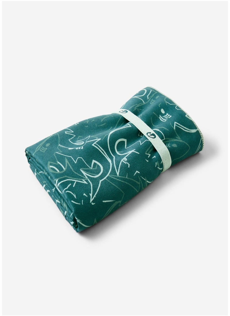 NABAIJI NABAIJI by DECATHLON, Compact Microfibre Swimming Towel Size L 80 x 130 cm - print  - Image 2