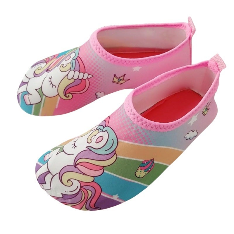 Children'S Beach Shoes New Non-Slip Soft Sole Outdoor Wading Shoes Indoor Floor Fitness Yoga Shoes And Socks - Image 1