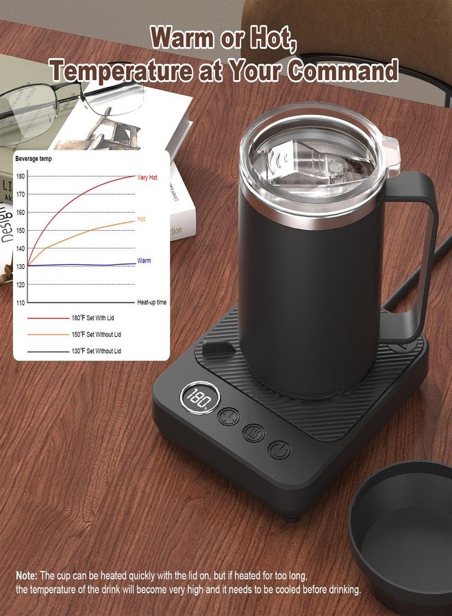 Felibeaco Coffee Mug Warmer & Mug Set for Desk, Smart Coffee Cup Warmer with 16oz Heated Mug, Cup Heater with Auto Shut Off for Office/Home, Coffee Gifts for Men&Women, for mom,Black - Image 3