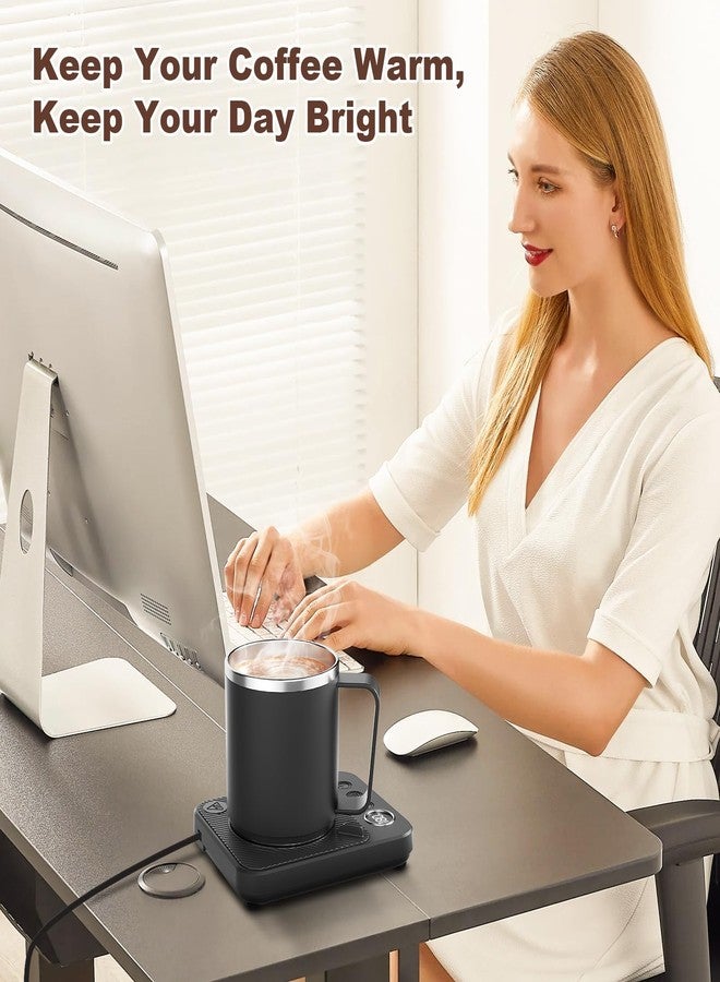 Felibeaco Coffee Mug Warmer & Mug Set for Desk, Smart Coffee Cup Warmer with 16oz Heated Mug, Cup Heater with Auto Shut Off for Office/Home, Coffee Gifts for Men&Women, for mom,Black - Image 4