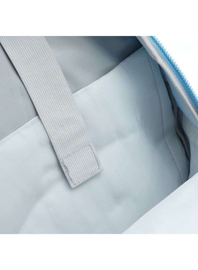 كروسلاند حقيبة ظهر عصرية لامعة  18 بوصة (45 سم)، لون سادة خفيف الوزن مع 4 سحابات، جيوب داخلية، وسادة لابتوب وأحزمة قابلة للتعديل – مثالية للفتيات العصريات - Image 4