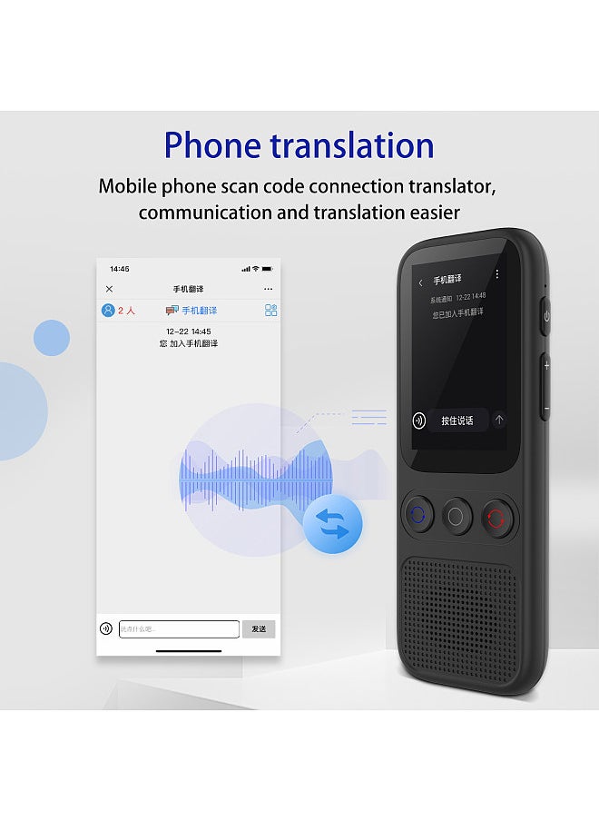 Generic - Portable Language Translator Device with 138 Languages Voice Translating 17 Offline Translation Simultaneous Interpretation - Image 1