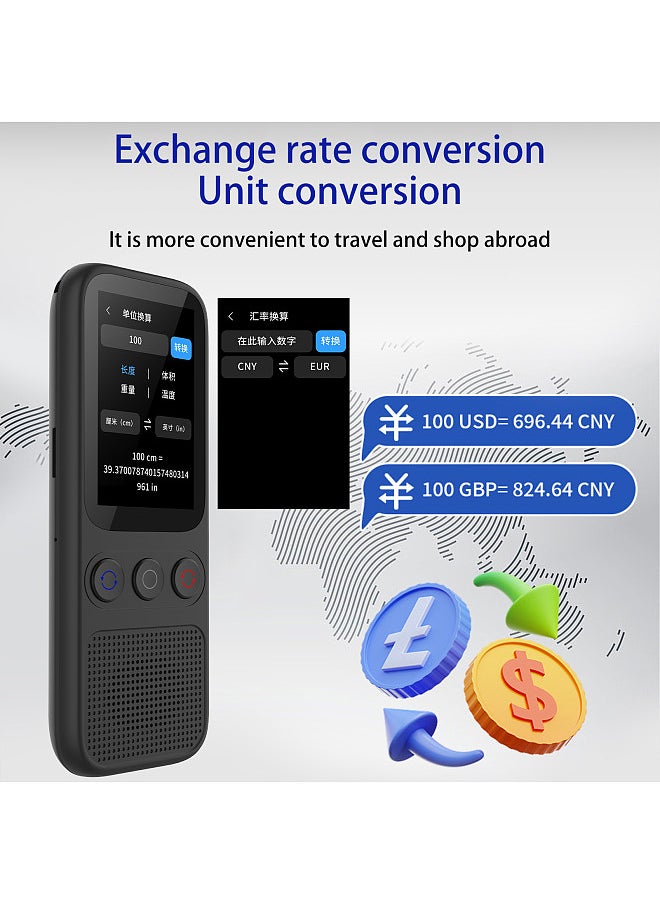Generic - Portable Language Translator Device with 138 Languages Voice Translating 17 Offline Translation Simultaneous Interpretation - Image 1