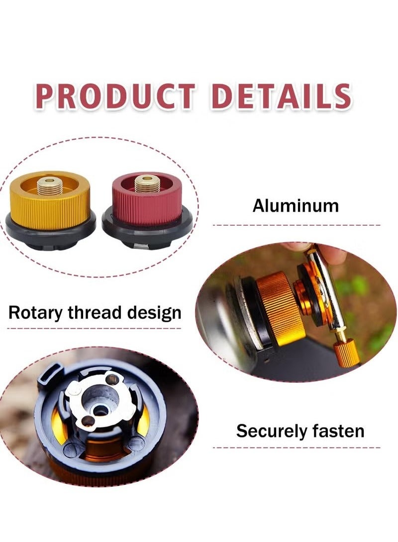 Generic 2 Pcs Gas Bottle Adapter Anti Leakage Canister Refill Adapter Gas Tank Nozzle Connector - Image 3
