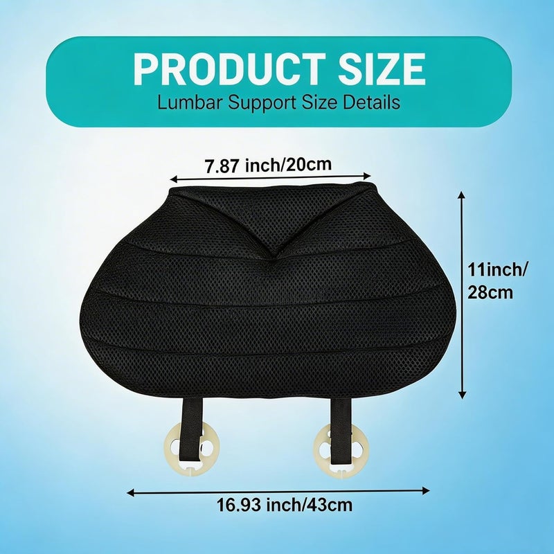 BIGANT Big Ant Orthopedic Memory Foam Car Seat Cushion - Black - Image 2