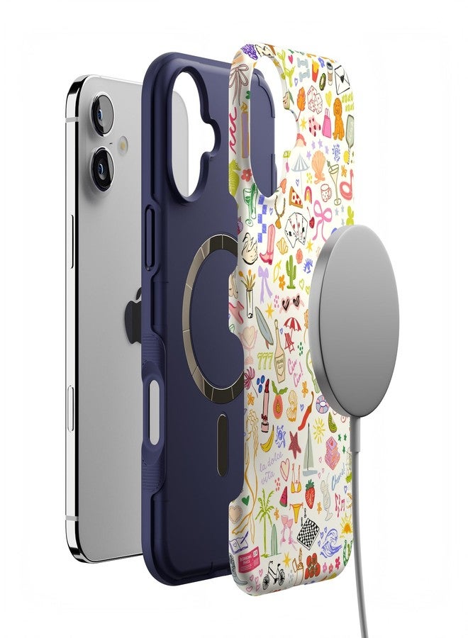 Casely جراب Casely لهاتف iPhone 16 Plus | كل الأشياء الممتعة | متعة في أيام الأسبوع | متوافق مع MagSafe | تصميم جريء واقٍ - Image 4