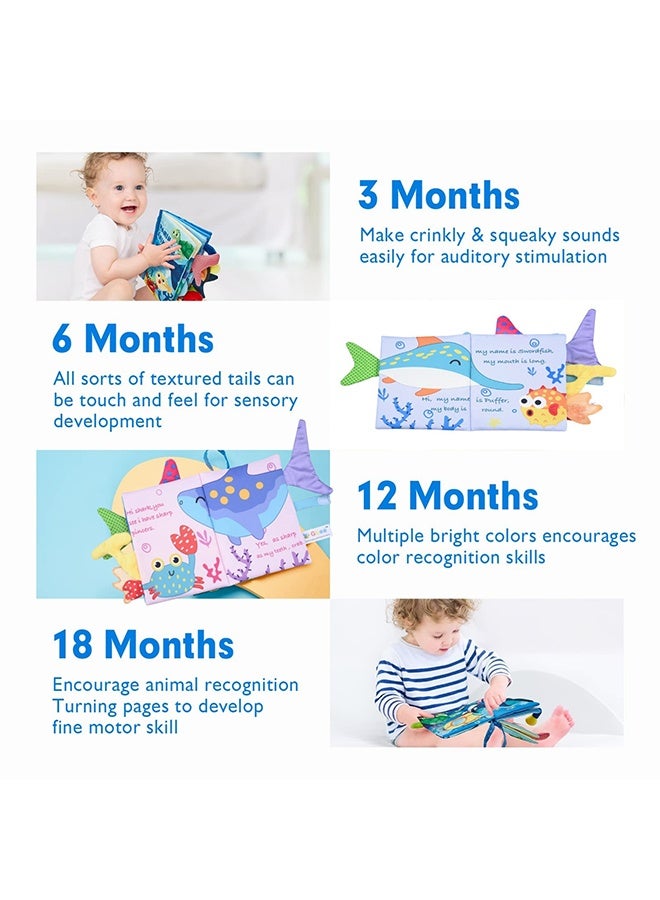 TodyJeyHo Baby book toys for 6-12 months, Enlightenment early education, suitable for infants and toddlers aged 1-2 years old, soft cloth, gifts for boys and girls, touch and feel fold toys  - Image 5