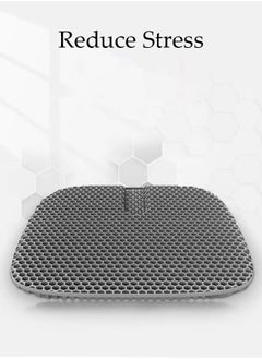 DUNISO Gel Seat Cushion for Long Sitting, Breathable Car Seat Cushion, Back, Sciatica, Tailbone Pain Relief Cushion for Car, Desk Chair, Wheelchair,Office Chair  - Image 4