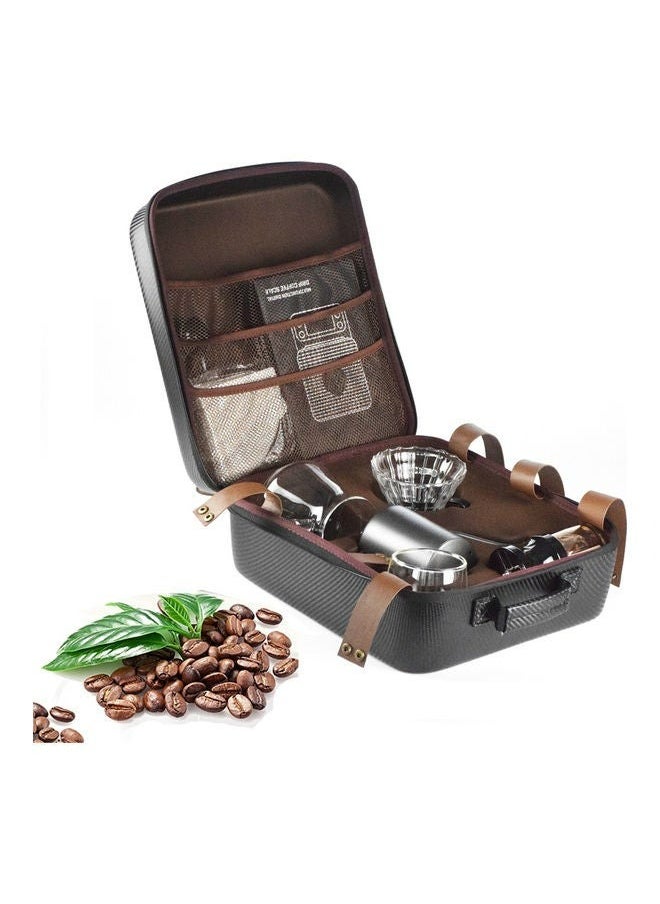 YelaJoy Portable Pour Over Drip Coffee Maker Set with Travel Case Black  - Image 1