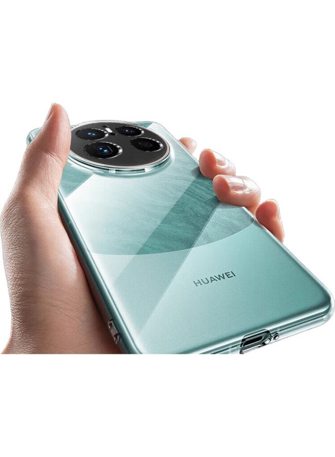 Kmaxai Ultra-thin Protective Case For Huawei Mate70 Pro, Full Coverage Lens Protection, Simple And Transparent Tpu Soft Shell, Clear - Image 2