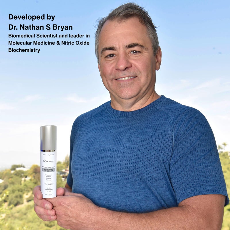 Pneuma Age-Defiance Gel Cleanser with Antioxidant | AHA | Glycolic | Oxygenate, Exfoliate, Protect and Soothes Skin | Gentle Face Cleanser Gel | Green Tea and Aloe - Image 2