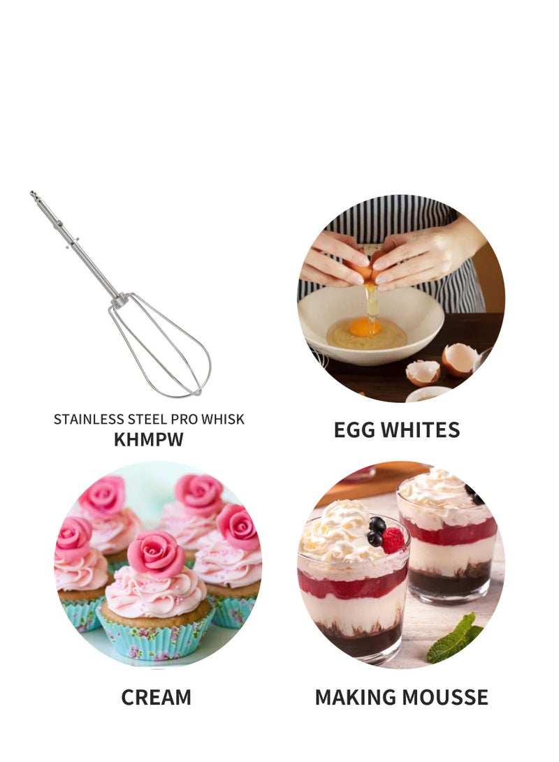 SYOSI بدائل خفاقة يدوية لسلسلة CHM، متوافقة مع خافقات كويزيناارت CHM-BTR - HM-50، HM-50BK، HM-70، CHM-3، CHM-7PK، تناسب بشكل مثالي ملحقات خافق اليد كويزيناارت (عبوة 2) - Image 5