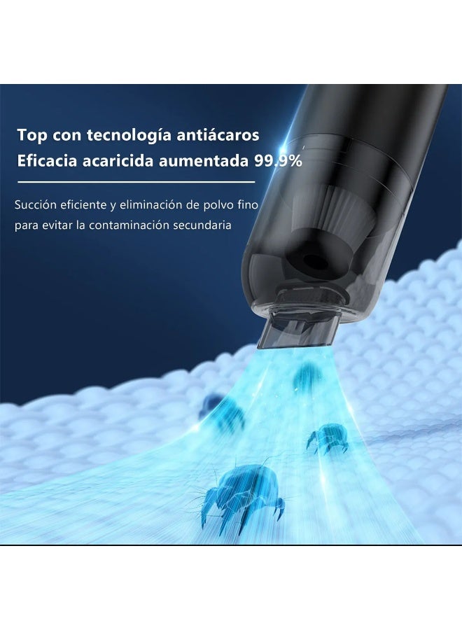 Cordless Handheld Vacuum Cleaner 9500PA, 3-in-1 Multi-Functional Rechargeable Car Vacuum with Removable 4000mAh Battery, Power Bank, LED Flashlight, Type-C Charging u0026 Washable HEPA Filter - Portable Mini Vacuum for Home, Car, and Office - Image 4