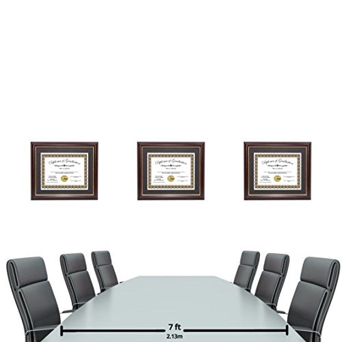 Creative Picture Frames 8.5x11-11x14mh.gold Mahogany Diploma Frame with Gold Rim and Black Matting To Hold 8.5 by 11-inch Graduation Certificate with Easel and installed Hangers - Image 5