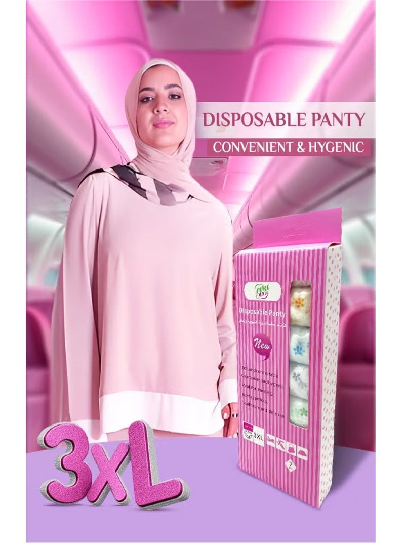 بيور لايف كلوتات نسائية تستخدم في فترة الدورة الشهرية والنفاس ولأوقات الرياضة للاستخدام لمرة واحدة من 7 قطع مقاس XXXL - Image 2