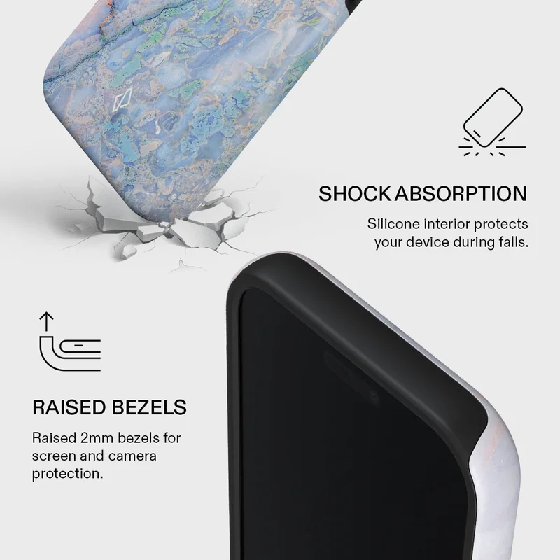 BURGA iPhone 17 Pro Holo Premium Case Compatible with Hybrid Dual-Layer Hard Shell + Silicone Protection - Scratch-Resistant Shockproof Mobile Cover